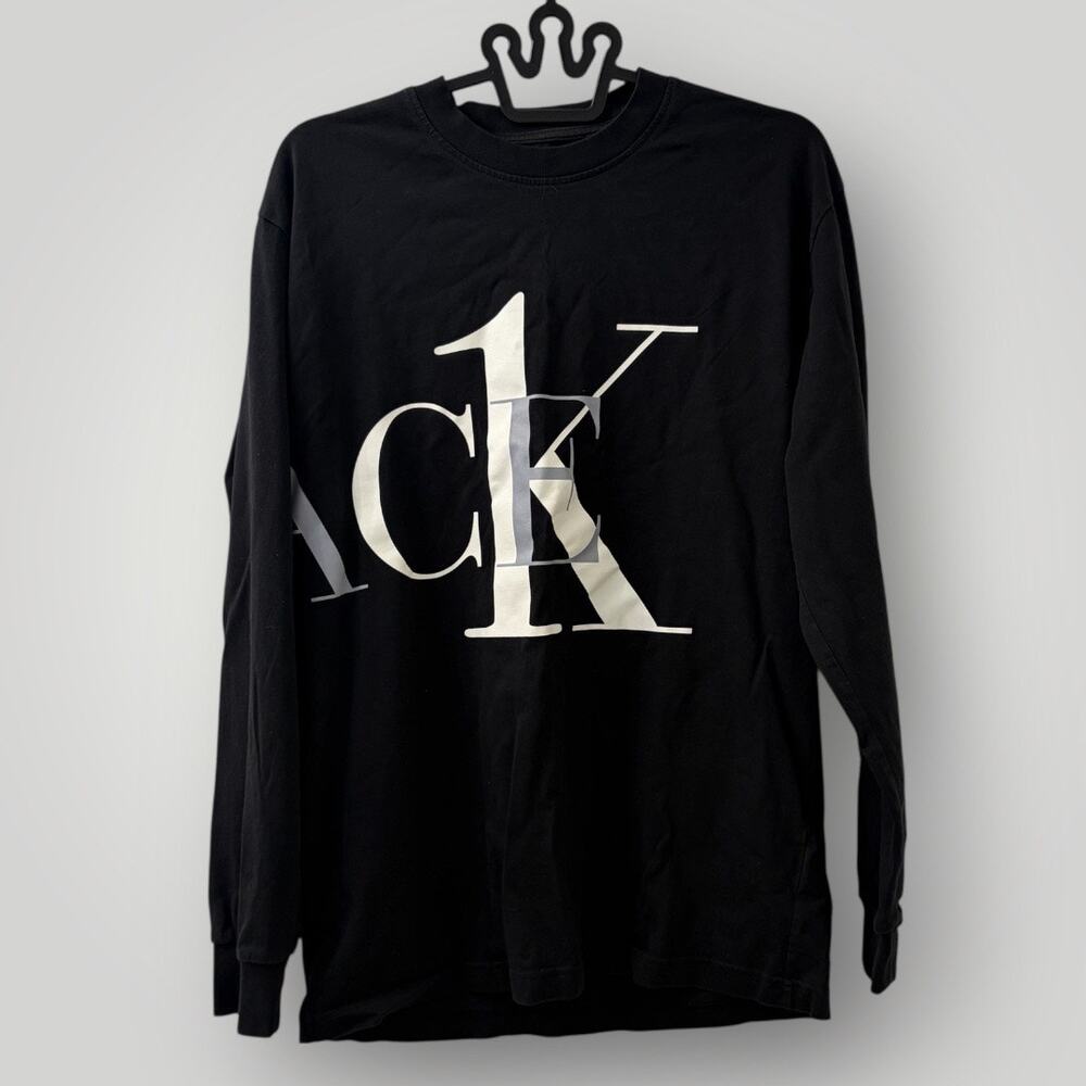 Palace x Calvin Klein CK1 Long Sleeve T-Shirt Black Size Medium M Logo Tee